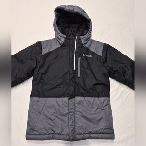 Columbia Kids Black and Gray Winter Coat Size Small (8)